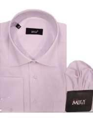 MMUGA Herren Hemd in Rosa mit Kombimanschetten, verfügbare Größen S 