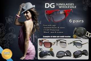 DG Sunglasses Wholesale TOP NEW Designer lot of 6 Pair  