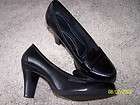 SIZE 9M BLACK PENNY LOAFER STYLE GEORGE BRAND 4 CHUNKY HEELS