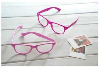   Glasses Frame Style Wayfarer Retro Nerd Unisex Men Women   10 colors