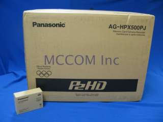 Panasonic AG HPX500 P2 HD Camcorder w/64GB P2 Card NEW 791871302965 