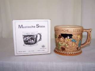 VINTAGE COLLECTABLE APEX JAPAN MUSTACHE STEIN 3.5 TALL  
