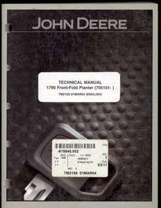 2004 JOHN DEERE 1790 FRONT FOLD PLANTER TECHNICAL MANUAL  