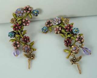 Kirks Folly Jezebel Flower Fairy earrings  