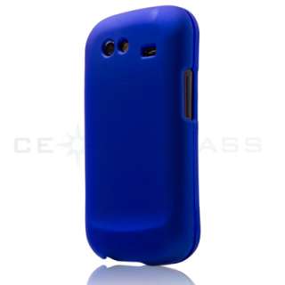Samsung Nexus S I9020 Blue Rubberized Snap On Hard Case  