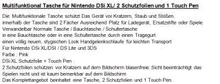 Nintendo DSi XL Schutz Tasche Hülle Pink DS i 3 in 1  