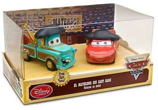   Disney Cars Toon El Materdor Die Cast Car Set    2 Pc. VHTF 