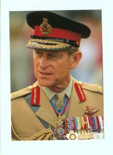 d8288   an older Prince Phillip in uniform   Royalty postcard  
