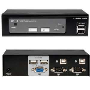  ConnectPRO 2 port USB KVM Switch with cables for 