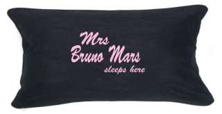 Mrs Bruno Mars sleeps here pillowcase pillow grenade  