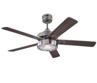 Westinghouse Hercules Ceiling Fan with Light   52 Brushed Nickel 
