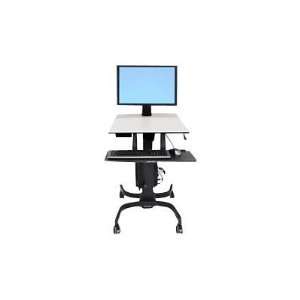  NEW Ergotron WorkFit C Single HD Sit Stand Workstation (24 