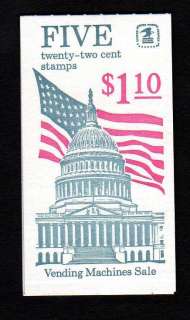 USA Scott BK144 complete booklet   Flag & Capitol  