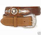 CINTURA WESTERN JUSTIN IN CUOIO mod. TEXAS STAR   4131e