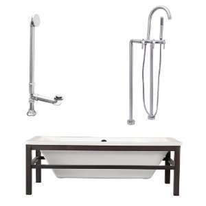  Giagni LT2 BN Tella Floor Mounted Faucet Package Soaking 