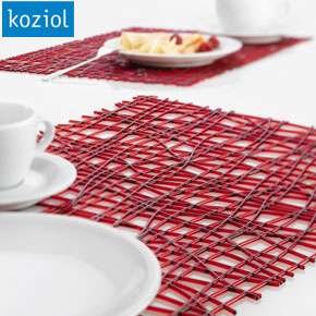Koziol Silk Place Mat   red placemat  