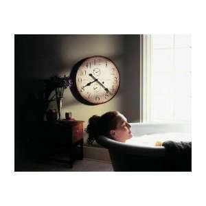 Howard miller 25 wall clock antique dial duel hour movement 620315 