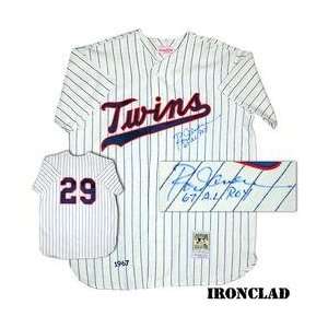 Ironclad Minnesota Twins Exclusive Rod Carew Signed 1967 Jersey w/67 
