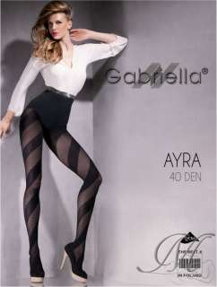 New Ladies Fashion Patterned Spiral Striped Tights 40 Denier Pantyhose 
