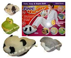 DELUXE SUPER SOFT ANIMAL FOOT WARMER CUTE COSY ONE SIZE  