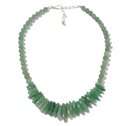 Jay King Green Aventurine Sterling Silver Beaded 19 Necklace  