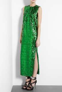 By Malene Birger  Emerald Green Amukaji Sequin Maxi Dress by By 