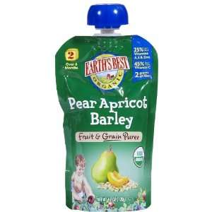 Earths Best 2nd Foods Pear Apricot Barley   6 pk  Grocery 