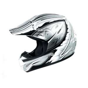    GMAX Youth GM46Y Full Face Helmet Medium  Silver Automotive