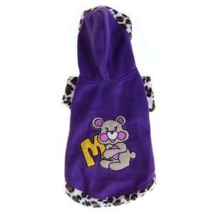  Pet Dog Apparel Clothes Hoodie Coat Size 5   Purple