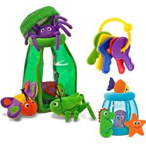   Fill & Spill Soft Baby Toy Set with First Keys Teether Toys & Games