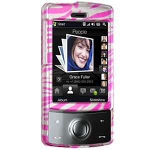   Hot Pink/Silver Zebra) for Sprint HTC Touch Diamond (Hot Pink) Cell