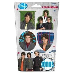  The Jonas Brothers 4Pk Die Cut Erasers Case Pack 72 
