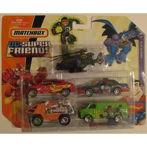  Matchbox DC Super Friends 5 pack of cars 