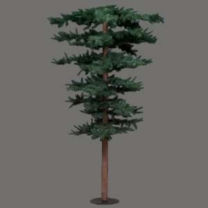 Prelit Towering Spruce Tree 400 Clear Lights 