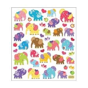  Tattoo King Multi Colored Stickers Patterned Elephants; 6 