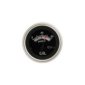  Teleflex Black Sterling 0 80 PSI Oil Pressure Gauge 67022P 
