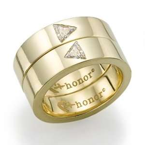  18k Yellow Gold Trillion Combination Ring Jewelry