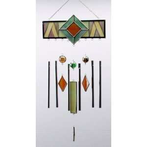  Colored Glass Wind Chime Patio, Lawn & Garden