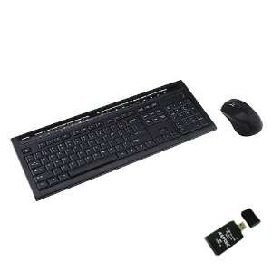  Wireless USB Ultra slim Multi media Keyboard With Mouse 