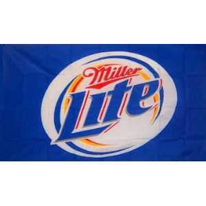 Miller Lite Beer Patio Umbrella Outdoor Picnic Table Furniture on PopScreen