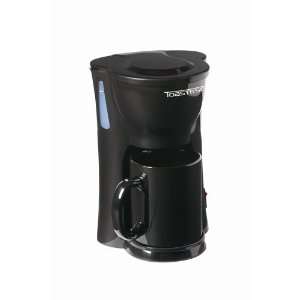  1 Cup Coffee Maker with Thermal Mug Black