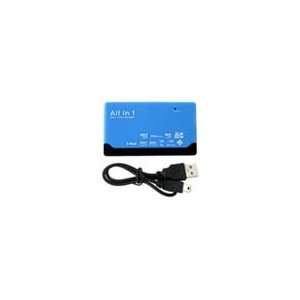 All in One USB 2.0 High Speed Memory Card Reader (Blue) for Zte cell 