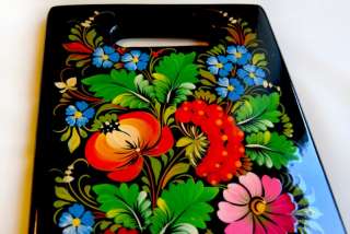   , lacquer hand painted decorative cutting board in Petrykivka style