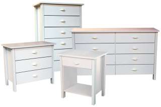 pc Bedroom Storage Chest/Dresser/Nightstand Set  