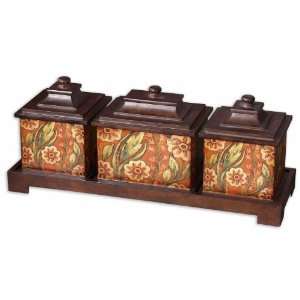  Set of 4 Piece Box and Tray Set