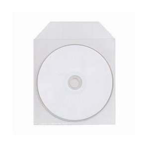 4000 Polyethylene Plastic CD/DVD With Flap   5 x 5, 5 mil Thick
