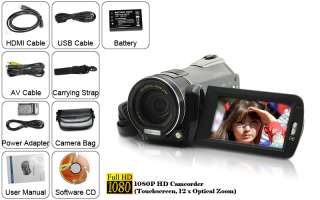 1080P HD Camcorder (Touchscreen, 12 x Optical Zoom)  