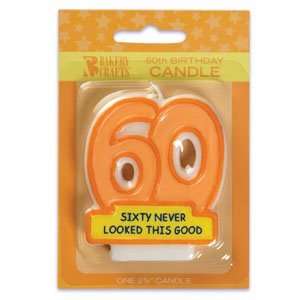  60th Birthday Party Cake Candle