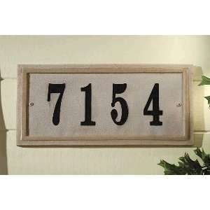 Qualarc Address Plaques Crushed Stone Chesterfield Rectangle Address