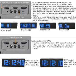   digital countdown clock,gun clock,nature sound alarm,night lamp clock